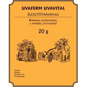 Uvaferm Uvavital Borélesztő tápsó 20g