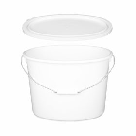 Vödör 18l tetővel ovál