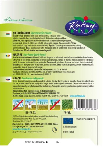 Kertimag Áttelelő Borsó Édes Provanszi 200g