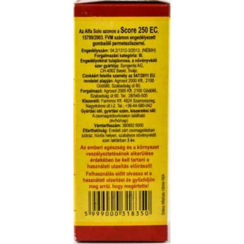 Alfa Solo gombaölő permetezőszer 100ml