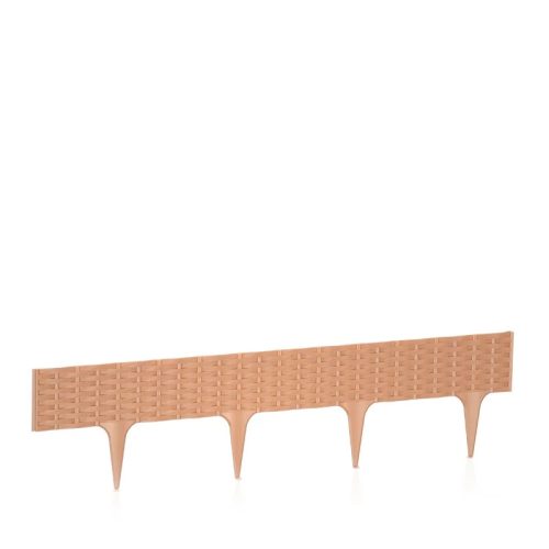 Ágyásszegély rattan IBRA 3,9m (Szürke)
