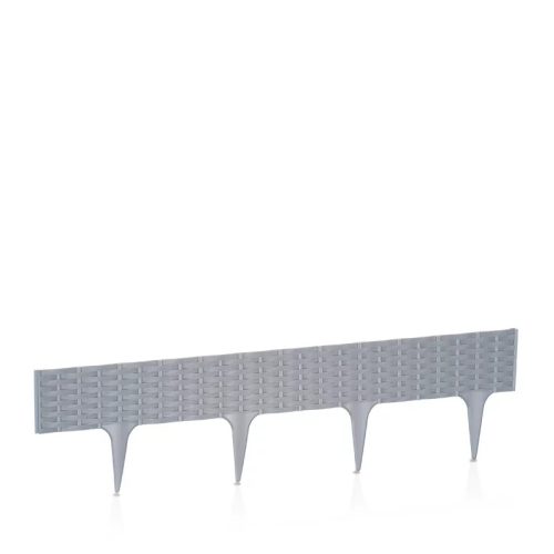 Ágyásszegély rattan IBRA 3,9m (Szürke)