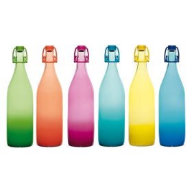 Palack csatos 1l színes/neon