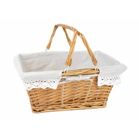 Czinege Lehajtható fülű bélelt szögletes kosár