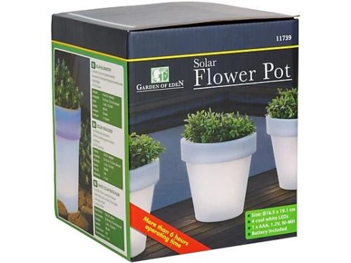 Garden of Eden Solar lámpa cserép