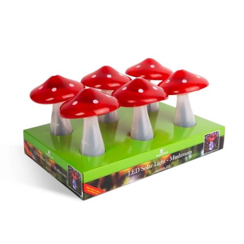 Garden of Eden Solar lámpa gomba 11x23,5cm