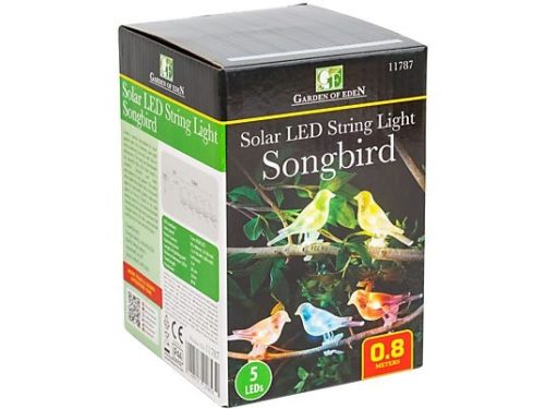 Garden of Eden Solar lámpa csipeszes madár
