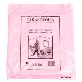 Takaró fólia 4x5m vékony