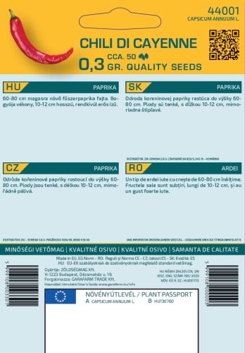 Magrovet Paprika Chili di Cayenne 0,3g