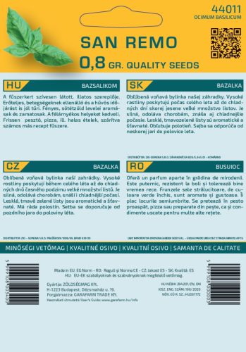 Magrovet Bazsalikom San Remo 0,8g