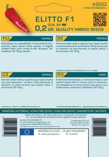 Magrovet Paprika Elitto F1 0,2g