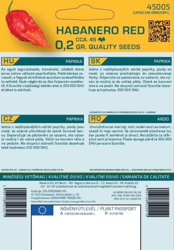 Magrovet Paprika Habanero red 0,2g