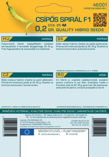 Magrovet Paprika Csípős spirál F1 0,2g
