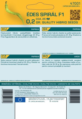 Magrovet Paprika Édes spirál F1 0,2g