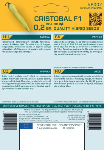 Magrovet Paprika Cristobal F1 0,2g