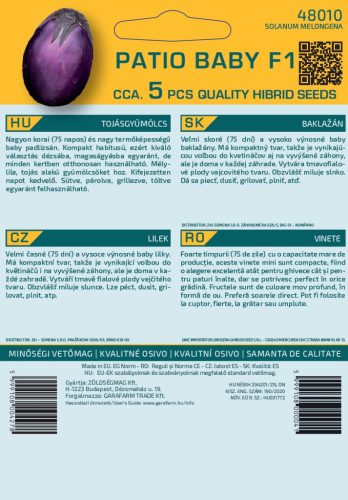 Magrovet Tojásgyümölcs Patio Baby F1 5 szem