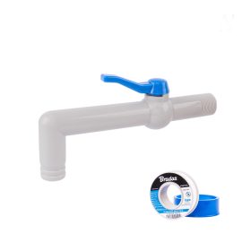 Bradas IBC tartály csap 3/4" 90° 20cm