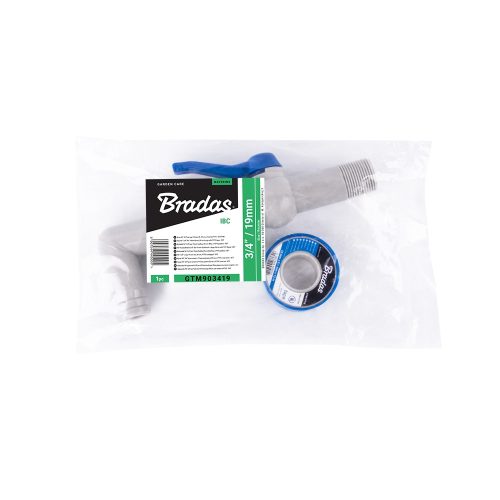 Bradas IBC tartály csap 3/4" 90° 20cm