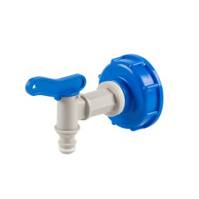 Bradas IBC tartály csatlakozó BM S60x6 +csap 3/4"