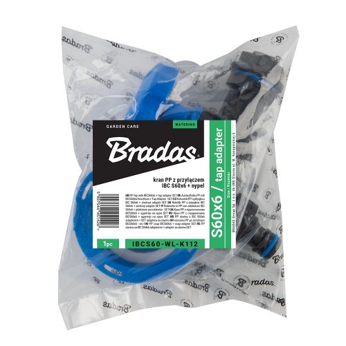 Bradas IBC tartály csap BM S60x6 KM 1/2"