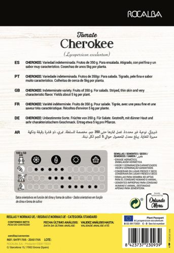 ROCALBA Paradicsom Cherokee (Tomato Farmer) 15 szem