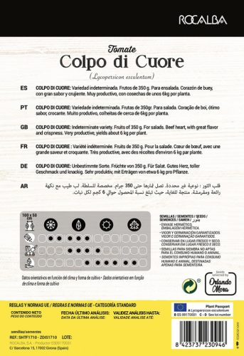 ROCALBA Paradicsom Colpo di Cuore (Tomato Farmer) 8 szem