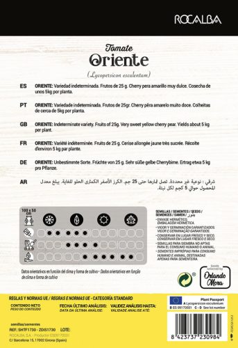 ROCALBA Paradicsom Oriente (Tomato Farmer) 8 szem