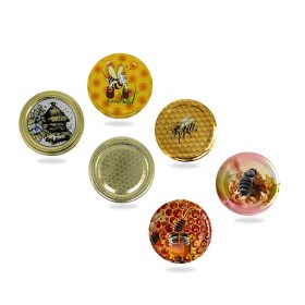 Befőttes üveg tető 82 mm mézes
