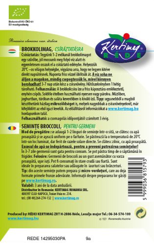 Kertimag Bio csíra Brokkolimag 20 g