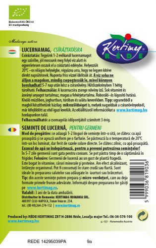 Kertimag Bio csíra Lucernamag
