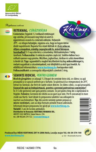 Kertimag Bio csíra Retekmag 30g