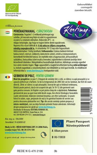 Kertimag Bio csíra Póréhagymamag 15g