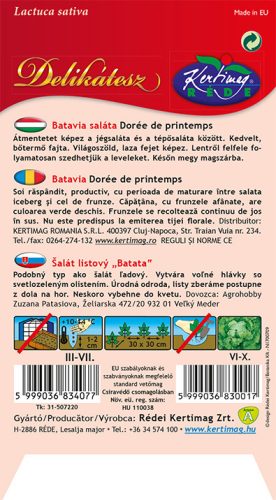 Kertimag Batavia Saláta Dorée de printemps 2g