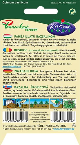 Kertimag Fahéj illatú bazsalikom 1g