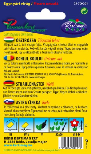 Kertimag Őszírózsa Tűszirmú Fehér 1g