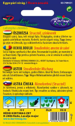 Kertimag Őszírózsa Strucctoll Színkeverék 1g