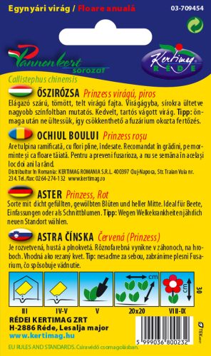Kertimag Őszírózsa Prinzess Piros 1g