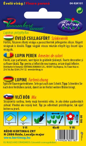 Kertimag Évelő Csillagfürt Színkeverék 1g