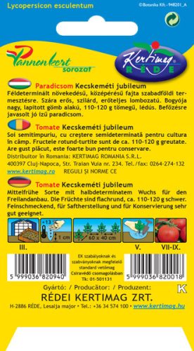 Kertimag Paradicsom Kecskeméti Jubileum 0,5g
