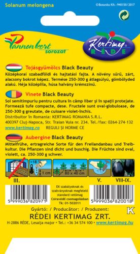 Kertimag Tojásgyümölcs Black Beauty 1g