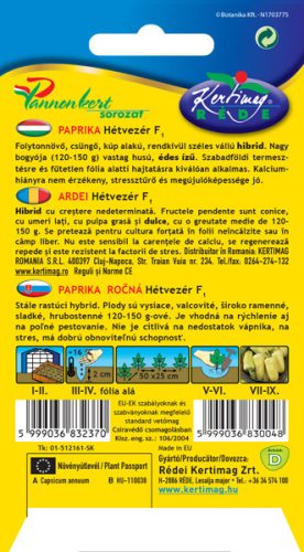 Kertimag Paprika Hétvezér F1 hibrid 20 szem