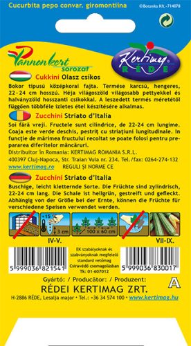 Kertimag Cukkini Striato di Italia (Olasz csíkos) 3g