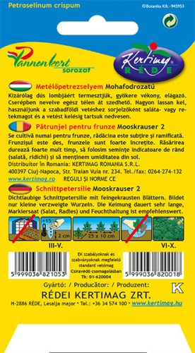 Kertimag Metélőpetrezselyem Mohafodrozatú 3g