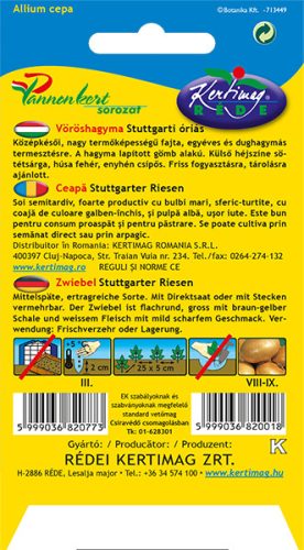 Kertimag Vöröshagyma Stuttgarti Óriás 2g