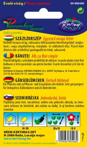 Kertimag Százszorszép egyszerű virágú fehér 0,25g