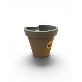 Csatornára rögzíthető kaspó 24 cm