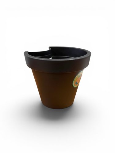 Csatornára rögzíthető kaspó 24 cm