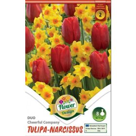 Virághagyma Tulipa-Narcissus Duo Cheerful Company 8 db