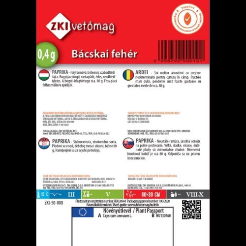 ZKI Paprika Bácskai fehér 0,4g