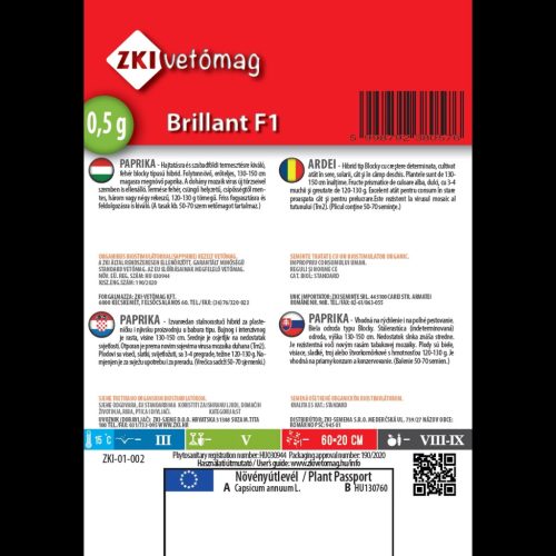 ZKI Paprika Brillant F1 0,5g